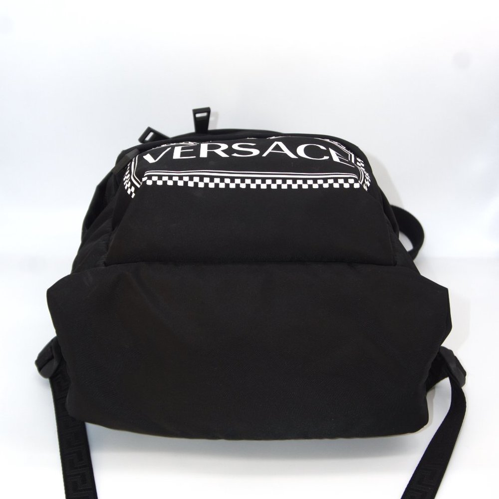 Versace Logo Nylon Backpack - Picture 3 of 16